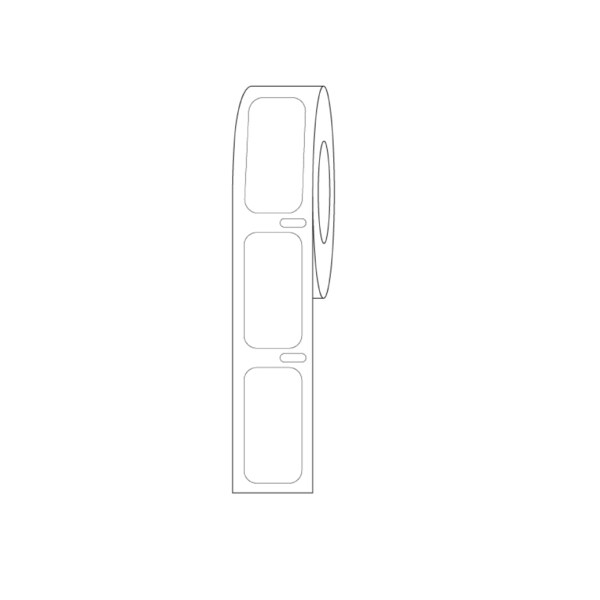 Direct Thermal Cryo Label 27x13mm for Cryogenic Vials White Roll Form